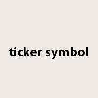 ticker symbol是什么意思