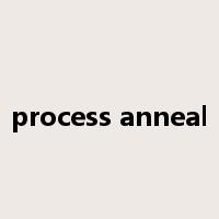 process anneal是什么意思