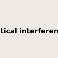 optical interference是什么意思
