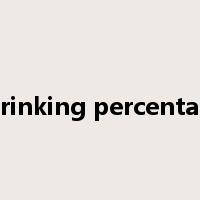 shrinking percentage是什么意思