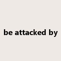be attacked by是什么意思