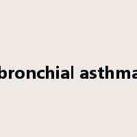 bronchial asthma是什么意思