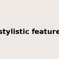 stylistic feature是什么意思