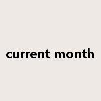 current month是什么意思