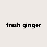 fresh ginger是什么意思