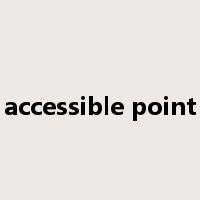 accessible point是什么意思