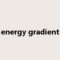 energy gradient是什么意思