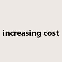 increasing cost是什么意思