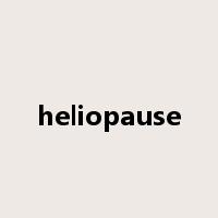 heliopause是什么意思