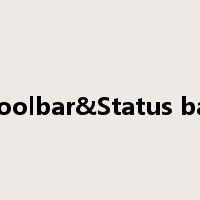 Toolbar&Status bar是什么意思