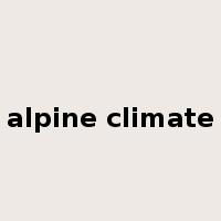 alpine climate是什么意思