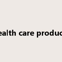 health care products是什么意思