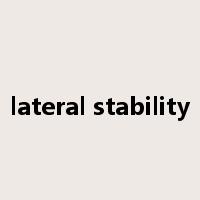 lateral stability是什么意思