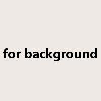 for background是什么意思