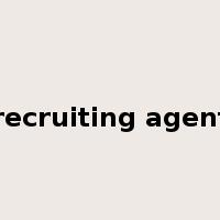 recruiting agent是什么意思