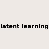latent learning是什么意思