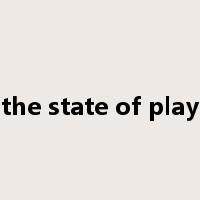 the state of play是什么意思