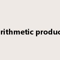 arithmetic product是什么意思