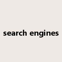 search engines是什么意思