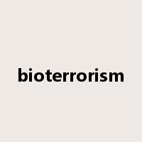 bioterrorism是什么意思