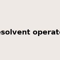 resolvent operator是什么意思
