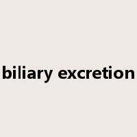 biliary excretion是什么意思