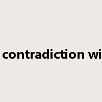 in contradiction with是什么意思