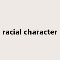 racial character是什么意思