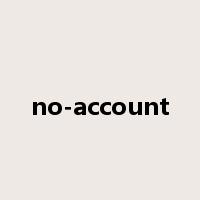 no-account是什么意思