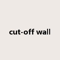 cut-off wall是什么意思