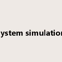 system simulation是什么意思