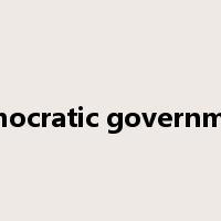 democratic government是什么意思