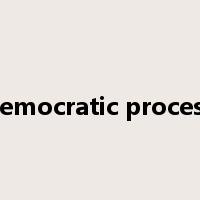 democratic process是什么意思