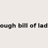 through bill of lading是什么意思