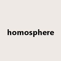 homosphere是什么意思