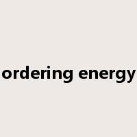 ordering energy是什么意思