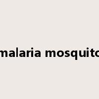 malaria mosquito是什么意思