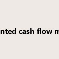 discounted cash flow method是什么意思