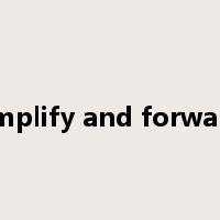amplify and forward是什么意思