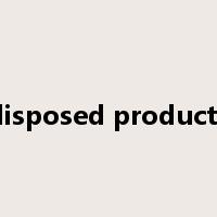 disposed products是什么意思