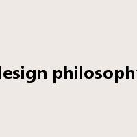 design philosophy是什么意思