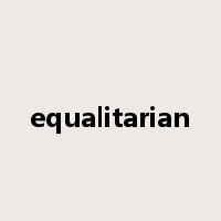 equalitarian是什么意思