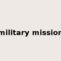 military mission是什么意思