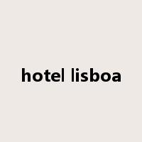 hotel lisboa是什么意思