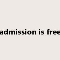 admission is free是什么意思