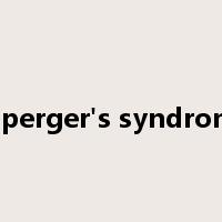 Asperger's syndrome是什么意思
