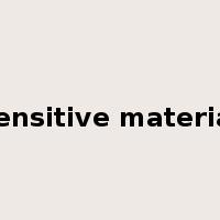sensitive material是什么意思