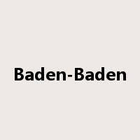 Baden-Baden是什么意思