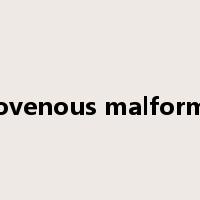 arteriovenous malformation是什么意思