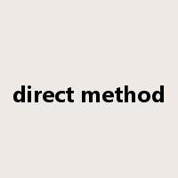 direct method是什么意思